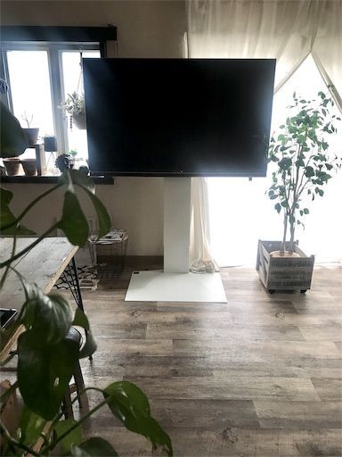 つっぱり式テレビスタンド ダークブラウン 賃貸OK つっぱり式テレビスタンド ダークブラウン 賃貸OK 楽天市場