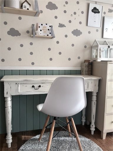 ニトリ　女の子部屋　ウォールステッカー　海外インテリア