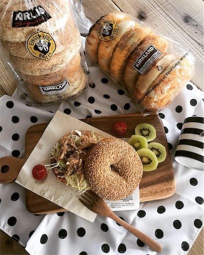 コストコ　ベーグル　ベーグルサンド　カフェ風