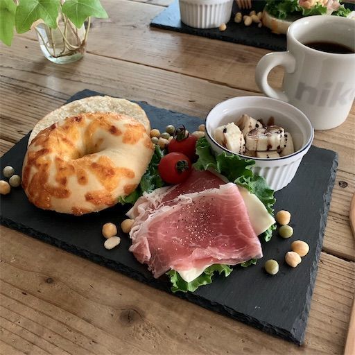 ベーグル　ベーグルサンド　コストコ　カフェ風