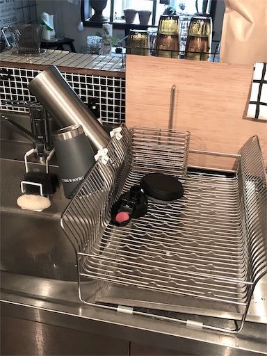 ボトル用　水切り　セリア新商品　水筒水切り