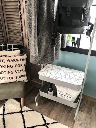 山善 バスケットトローリーハンガー ワゴン