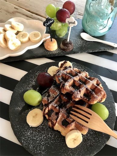 業務スーパー　スイーツ　タピオカ　ベルギーワッフル