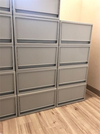 Wic改造 山善の中が透けない収納ボックスで超すっきり 納戸収納 Maikostyle Powered By ライブドアブログ
