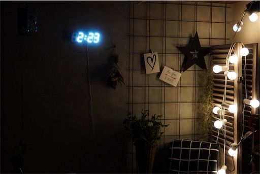 デジタル時計 壁掛け時計 時計 LED時計 オシャレ時計