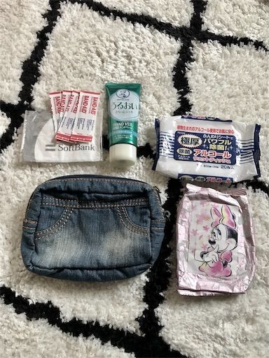 100均　セリア　窓付きポーチ