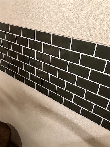 賃貸DIY　キッチン　タイルシール