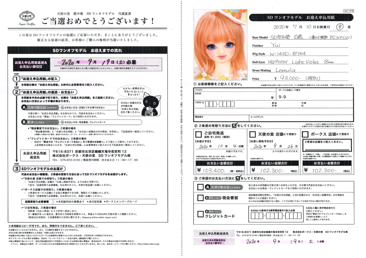 詩音をお迎え 旅するドール 詩音をお迎え 旅するドール