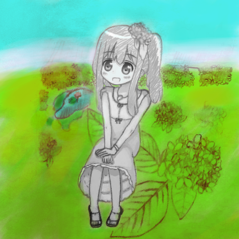 アジサイ 園 蓮 池