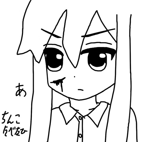 自画像 線画