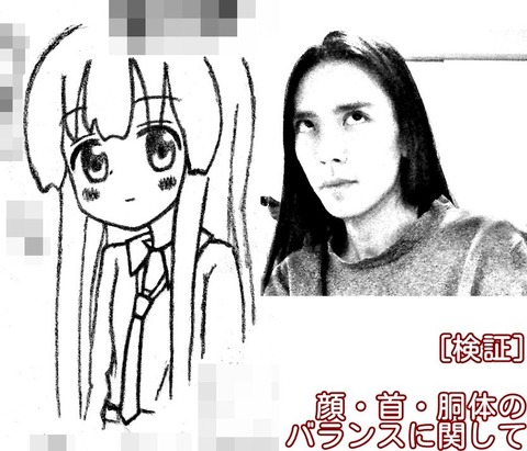 顔 胴体 首 検証 絵