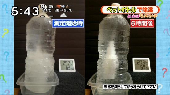 速報 水を凍らせたペットボトルの除湿法 効果がえげつないと俺の中で話題に まいう速報