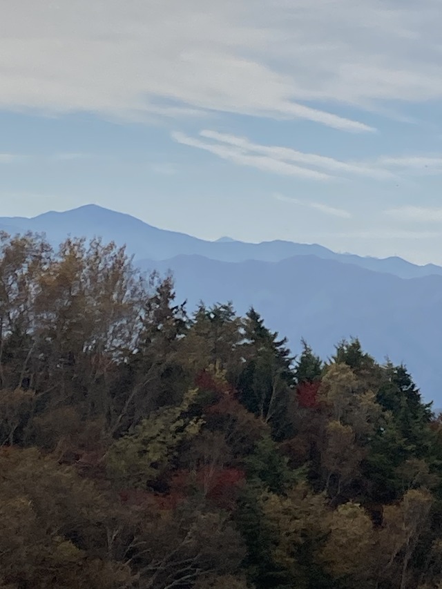 8頭だけ見える甲斐駒ヶ岳