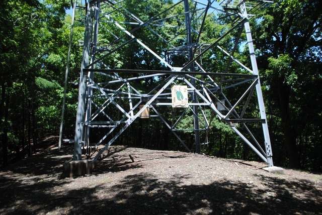 柏尾山山頂。鉄塔の山です