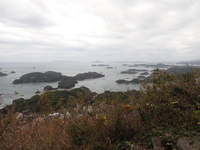 写真１９　石岳展望台から見る九十九島