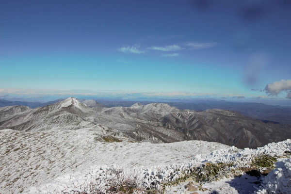 三本槍岳山頂からの展望。