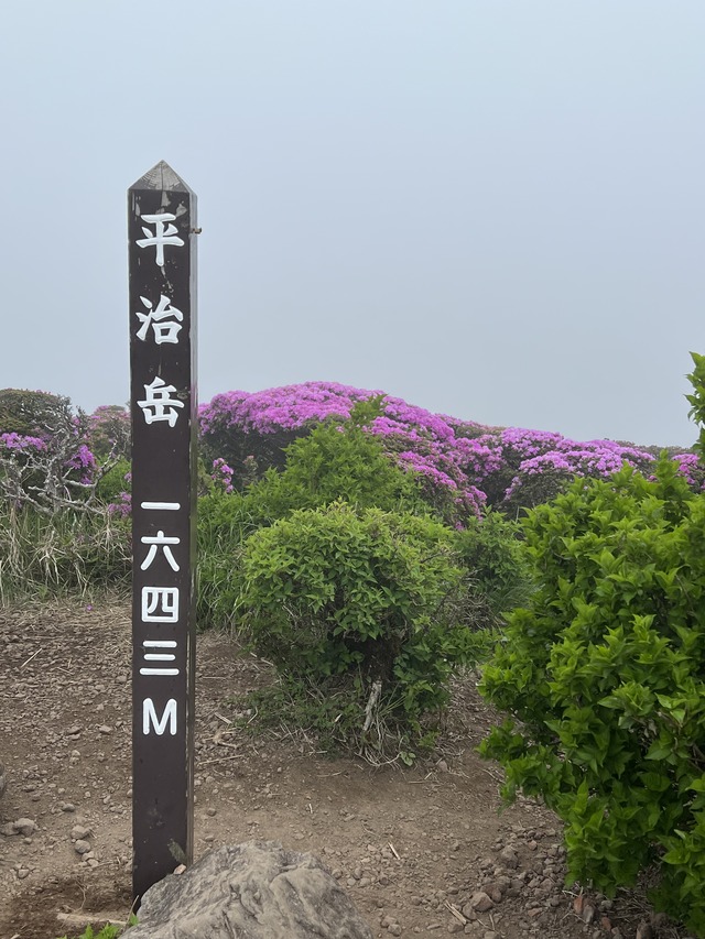 平治岳山頂写真