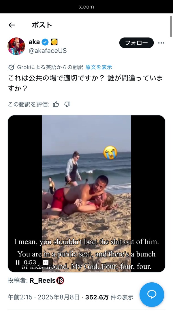 【動画あり】アメリカ人、ビーチでセックスを始めて炎上www