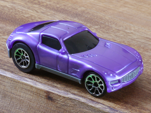 バタット Driven プルバックカー Wh1125z 紫色の車 ミニカーのレビューブログ2