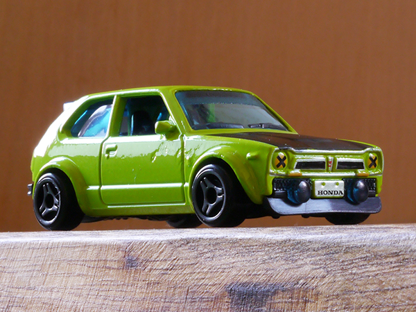ホットウィール '73 ホンダ シビック カスタム : ミニカーのレビュー