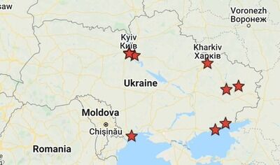 【緊急速報】ロシア軍、ウクライナ各地を攻撃中