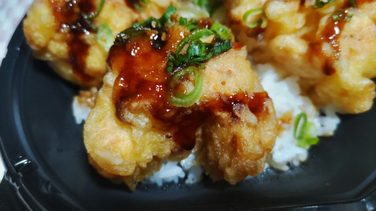【国産鶏むね肉の鶏天丼】新鮮市場マルエイ【グルメレビュー・口コミ】 : ノーラ少佐の御食事日記