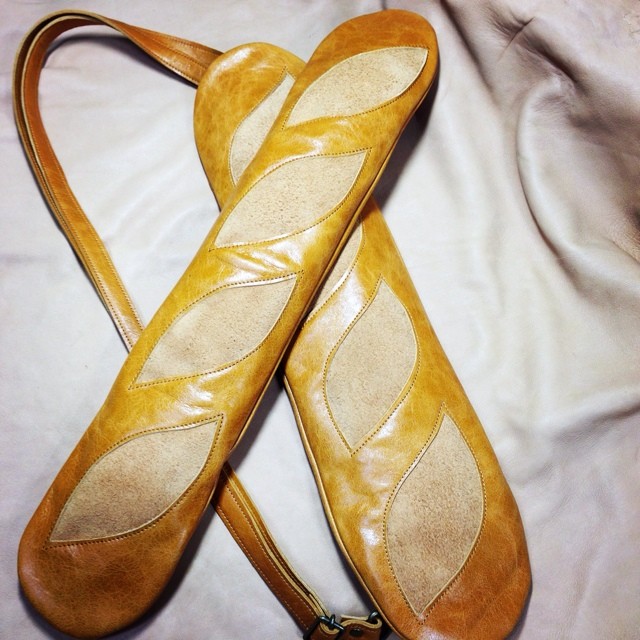 フランスパンショルダーバッグ Leather Com フランスパンショルダーバッグ Leather Com