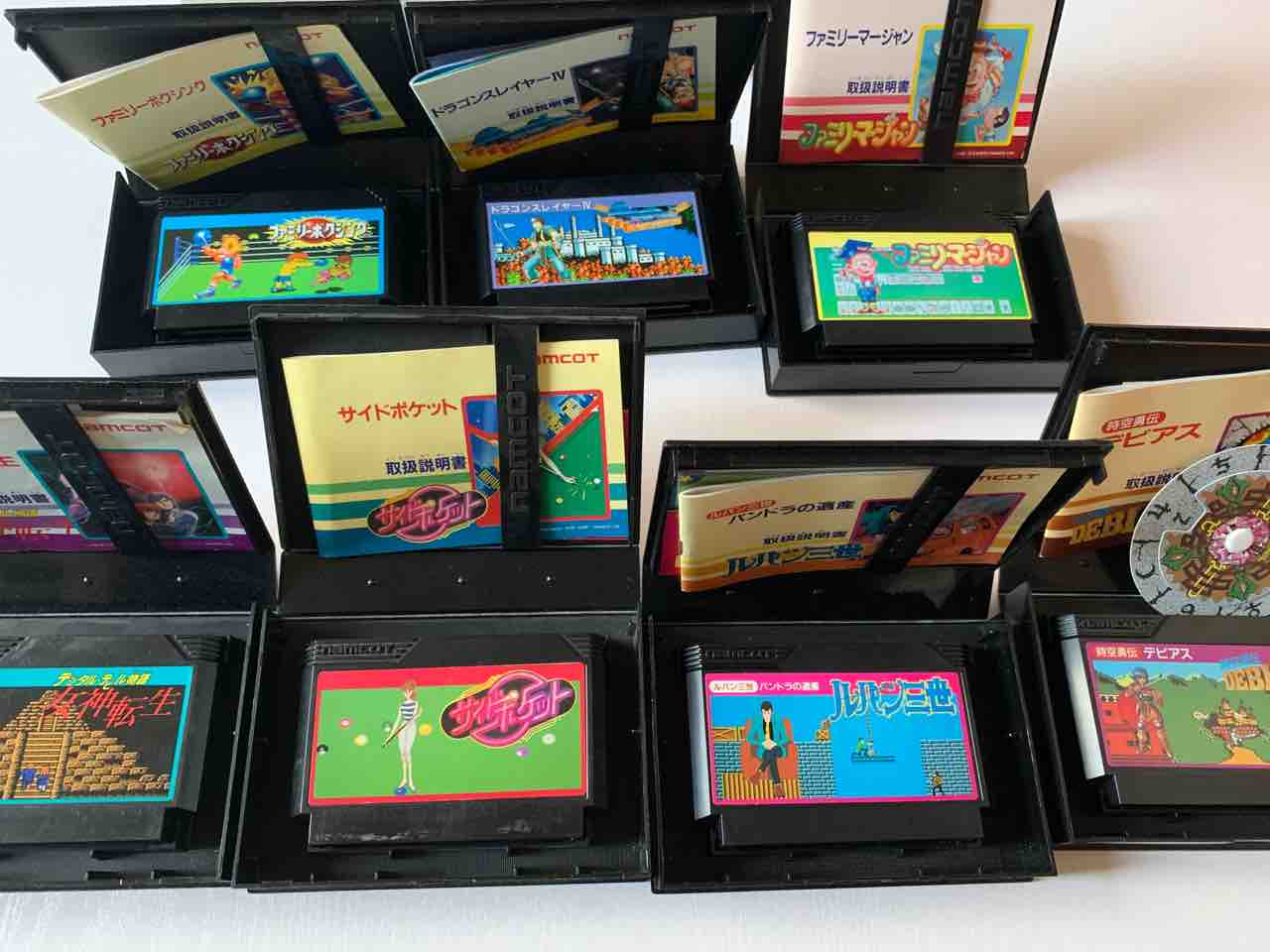 ☆ファミコンソフト☆ナムコ　ハードケース　11本まとめ売り　セット販売 ナムコ ファミコンハードケースを“ほぼ”コンプ！合計金額は○万