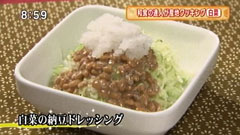 なすび亭 【白菜の納豆ドレッシング】