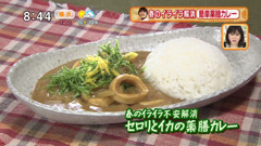 オアシズ 光浦靖子さんとKa・ku・Raの代表 井村真沙子さん セロリとイカの薬膳カレー