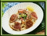 マツケンレシピ マツケン流 カツオのタタキうどん