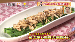 アグネス・チャンさん 【菜の花と鶏肉の薬膳炒め】