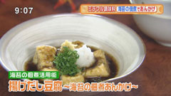 なすび亭 【揚げだし豆腐〜海苔の佃煮あんかけ〜】