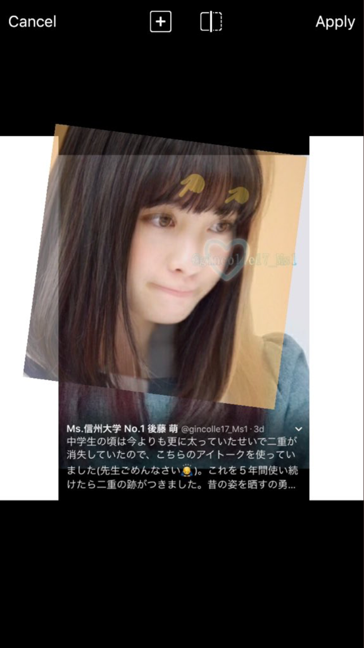 夏の思い出 長野no 1大学信州大学のミスコンの後藤萌さん 橋本環奈の顔を自分の顔に合成しうpしていた メタルは負けず嫌い 夏の思い出 長野no 1大学信州大学のミスコンの後藤萌さん 橋本環奈の顔を自分の顔に合成しうpしていた メタルは負けず嫌い