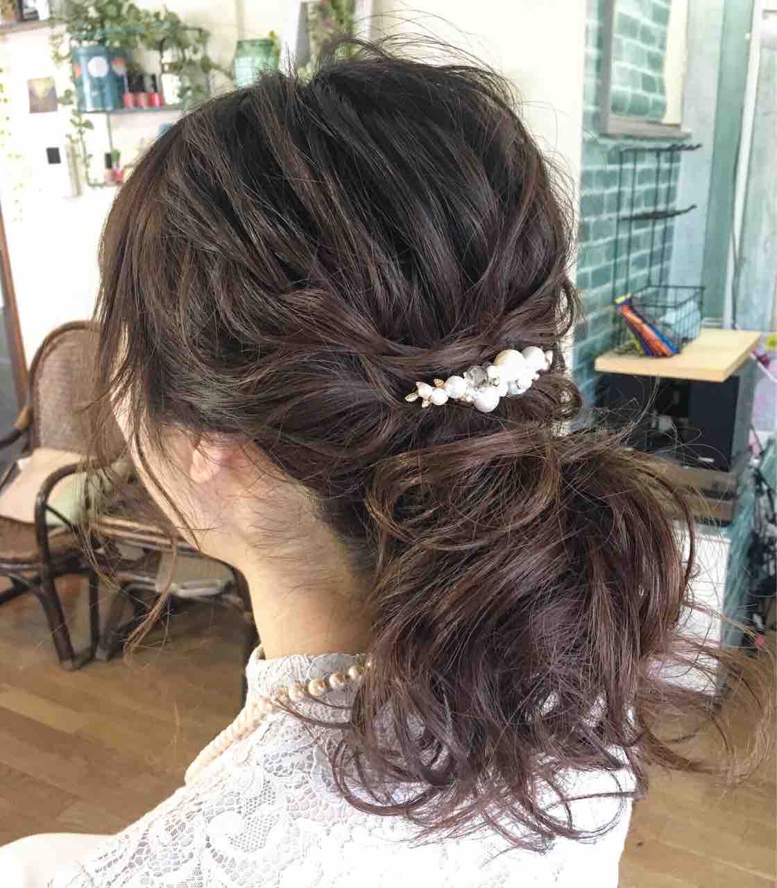 爽やか セミロングのポニーアレンジのご相談はヘアメイクの専門家と出会える場所 北千住cobacoへお任せください 北千住cobacoからのbeauty Guidance 北千住で1番可愛いヘアセット ヘアメイク 着物着付けのご相談はお気軽に