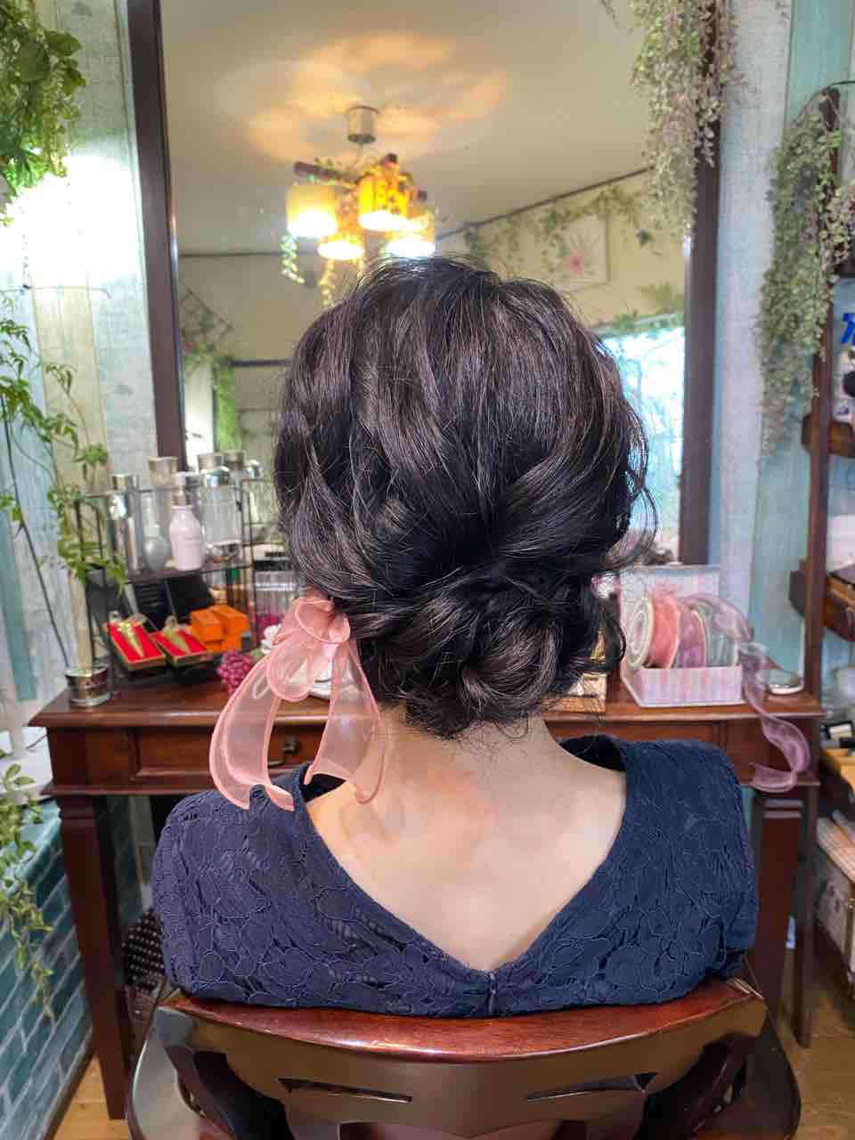 結婚式 可愛いローアップ リボンアクセサリーのヘアセットのご相談はcobacoにお任せください 北千住cobacoからのbeauty Guidance 北千住で1番可愛いヘアセット ヘアメイク 着物着付けのご相談はお気軽に