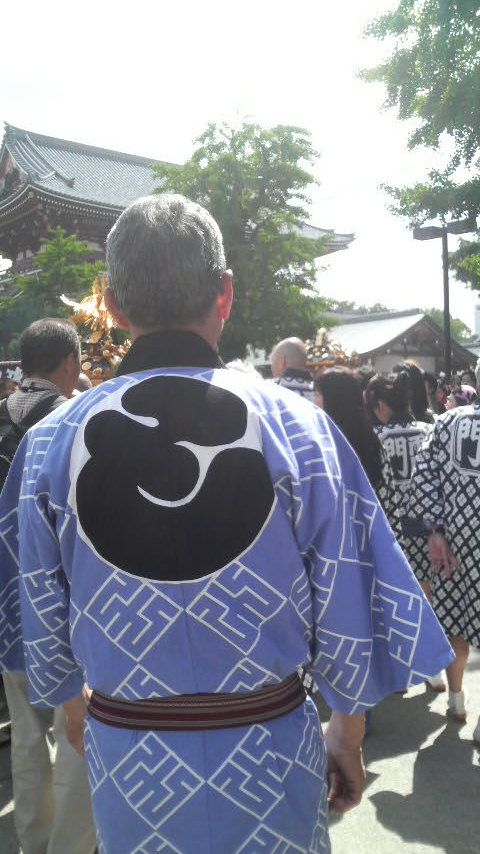 三社祭　頭 三社祭 雷中～町内神輿宮入 : マ キ アート “maki art”