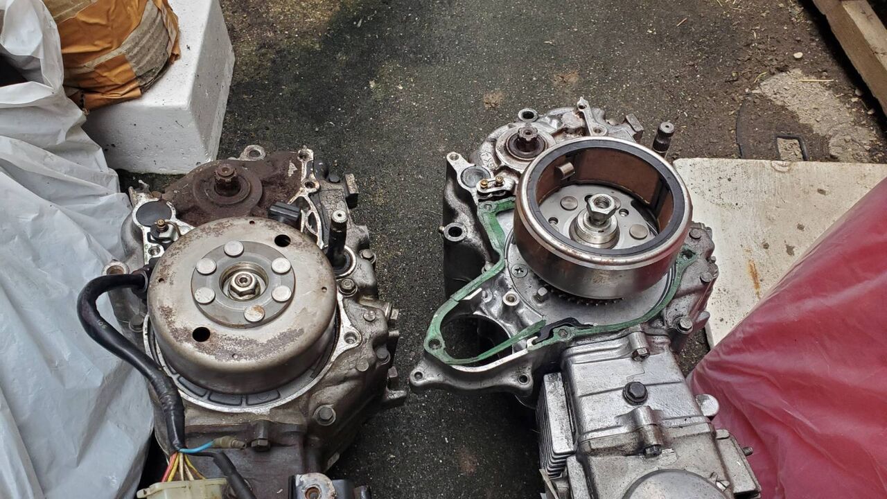 セル付4速にセル無3速カブのジェネレーター移植、MD50 プレスカブの