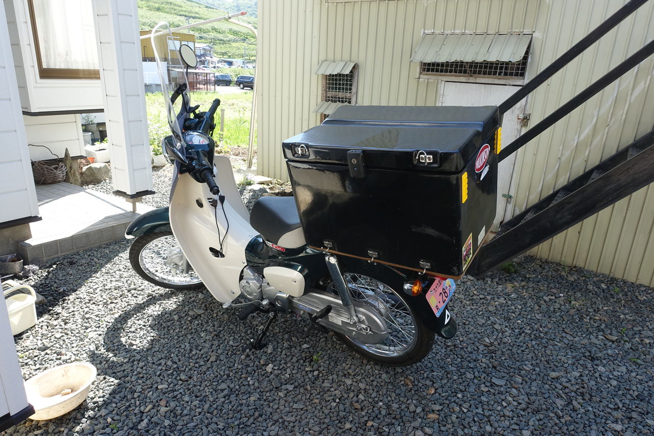 風防 リアボックス付きスーパーカブのバイクカバーについて 真 田舎暮らしにあこがれて