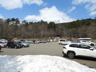 鞍掛山の雪融け進みました 牧野林 Makinobayashi 鞍掛山の雪融け進みました 牧野林 Makinobayashi