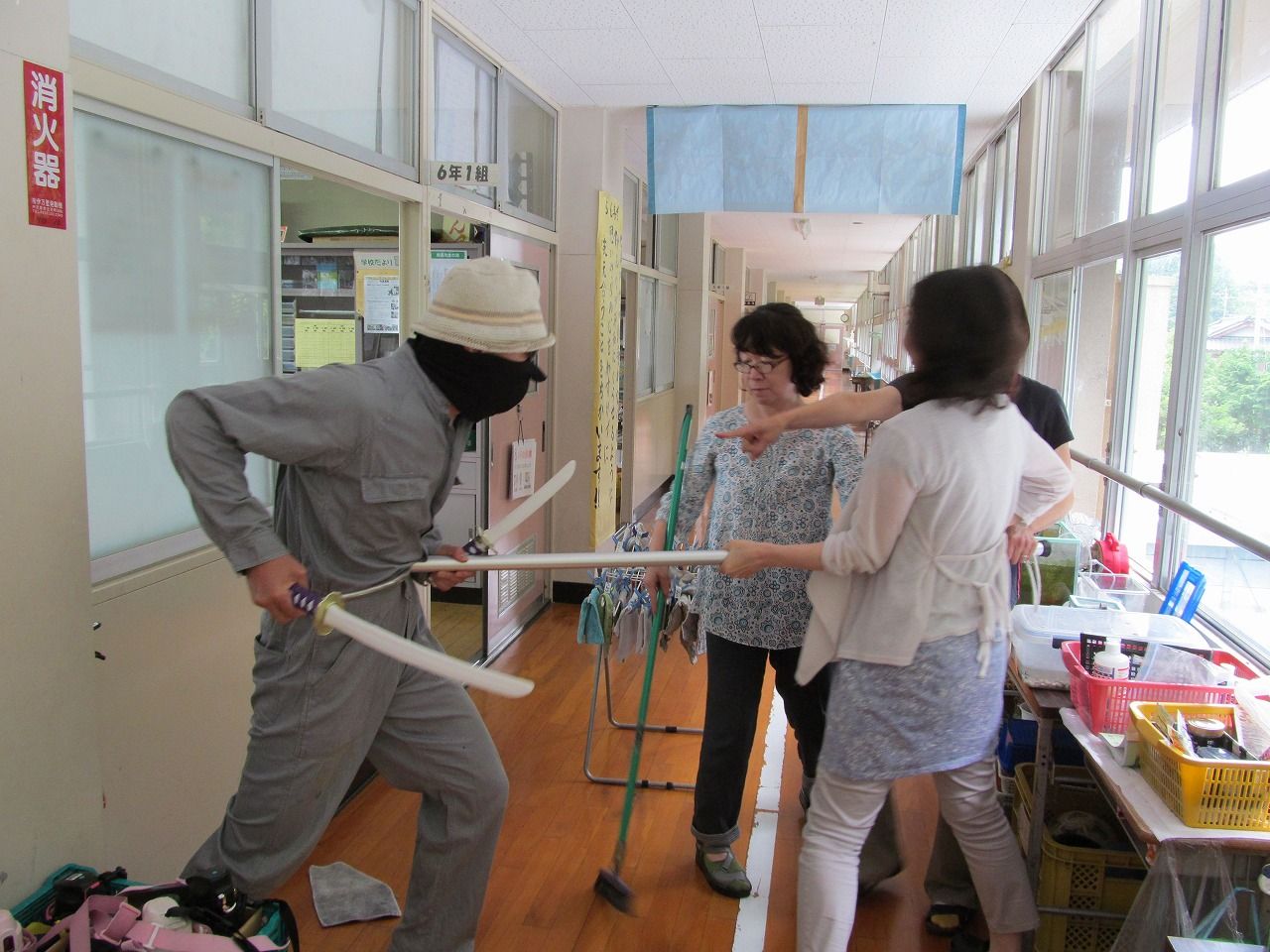 不審者対応避難訓練 牧ブロ