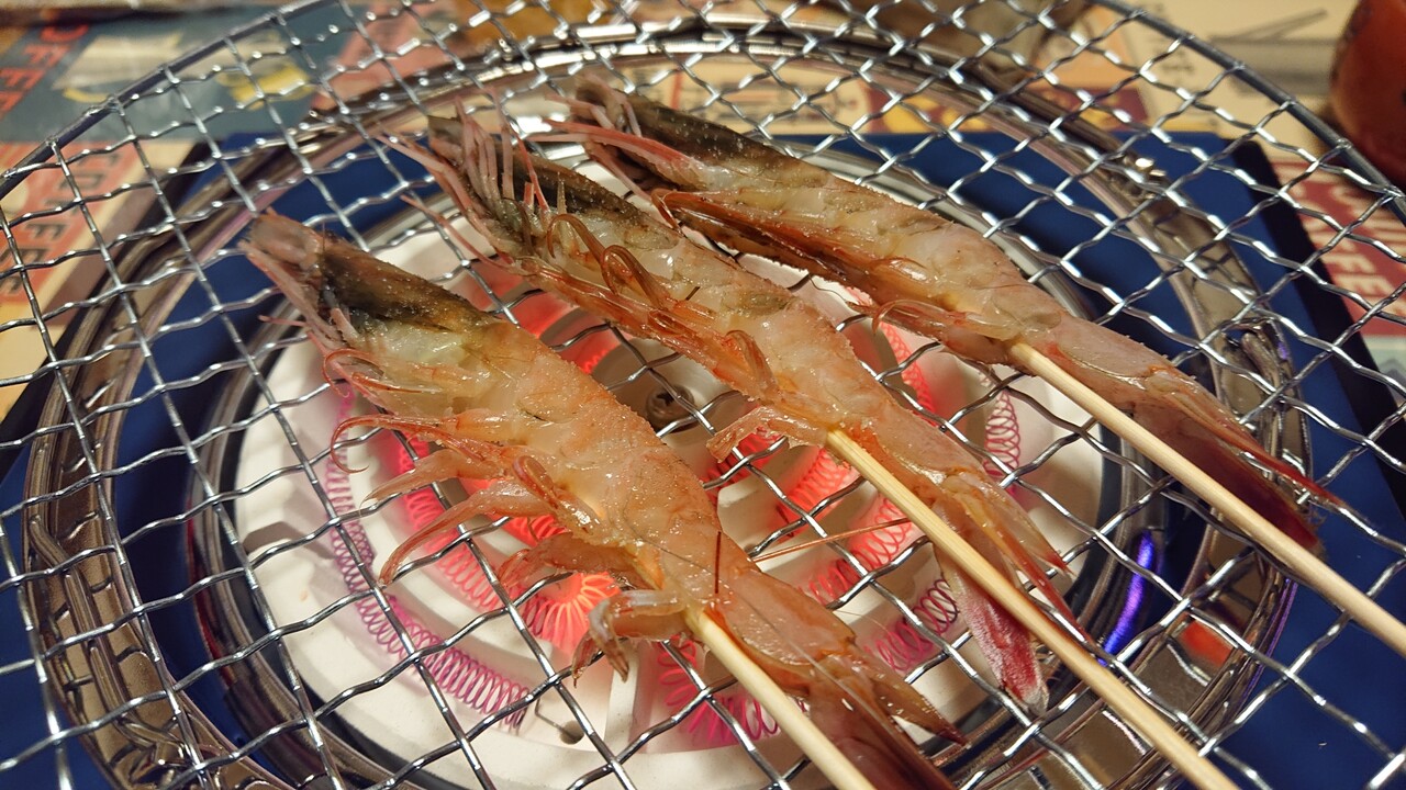 たか海老 の塩焼き まこさんの晩ごはん