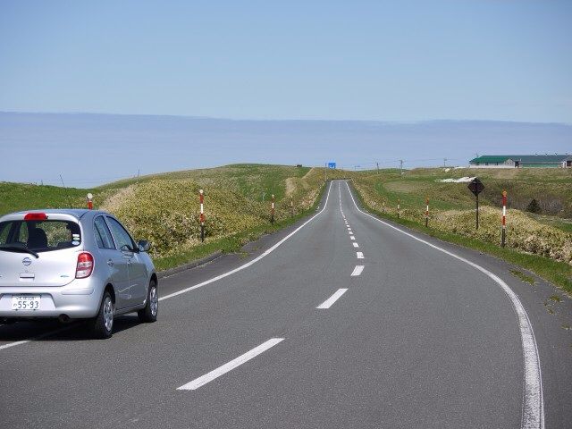 2012年北海道最果ての旅】宗谷丘陵『5月中旬でも雪の塊がある