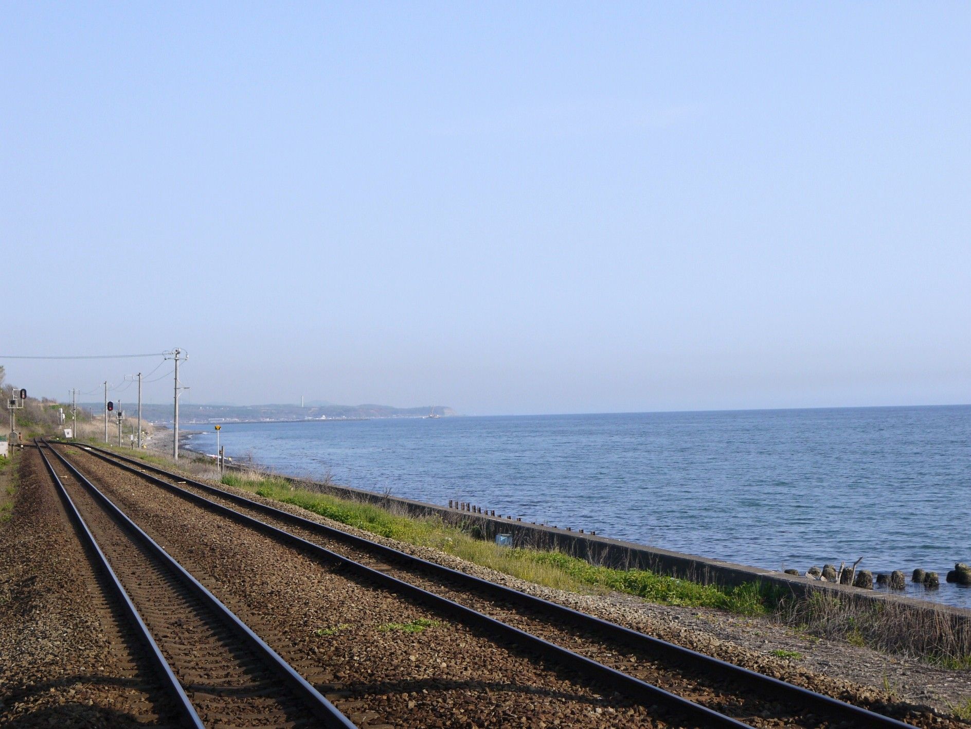 14年道南の旅 北舟岡駅 撮り鉄が集まる海が迫った絶景駅 北海道ひとり旅 憧れの大地へ 旅のブログ
