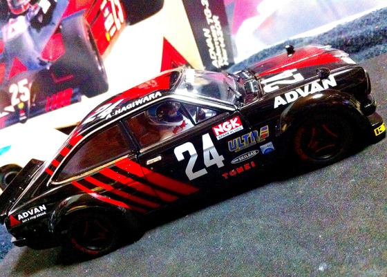 F*x様 pit-road TS ADVAN SUNNY 萩原光　24 萩原 光 ADVAN 東名サニー 富士GC開幕戦 MT 優勝 1982