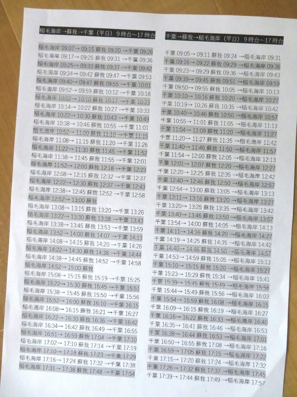 時刻表をつくる［6758］ : さいたま考現学