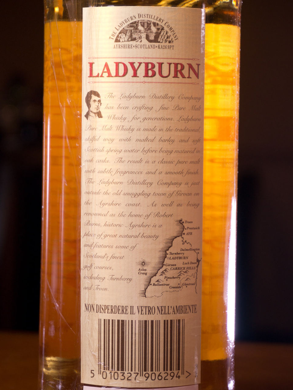 レディバーン LADYBURN 8年 8y 40% 70cl : モルトバーサウス