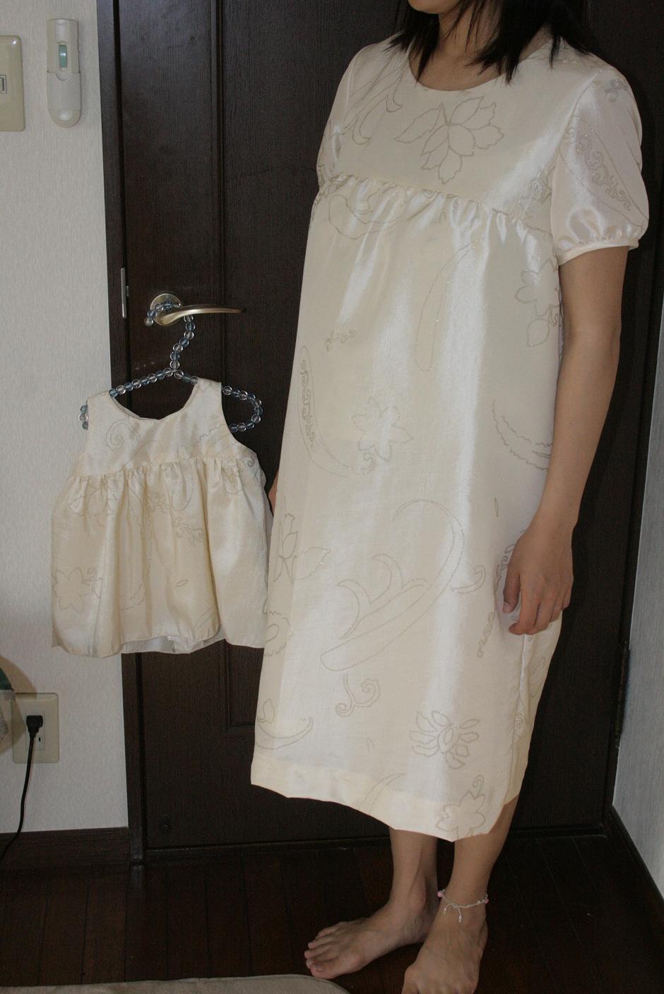 結婚式参列 妊婦さん用ドレス Mama Button