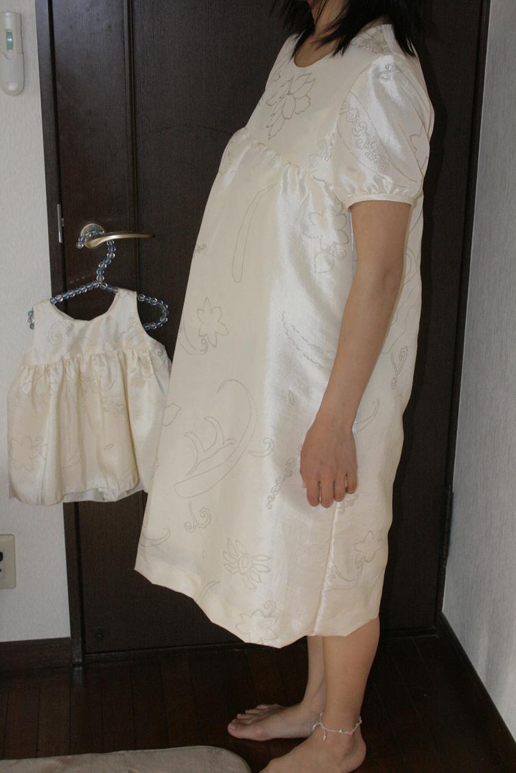結婚式参列 妊婦さん用ドレス Mama Button