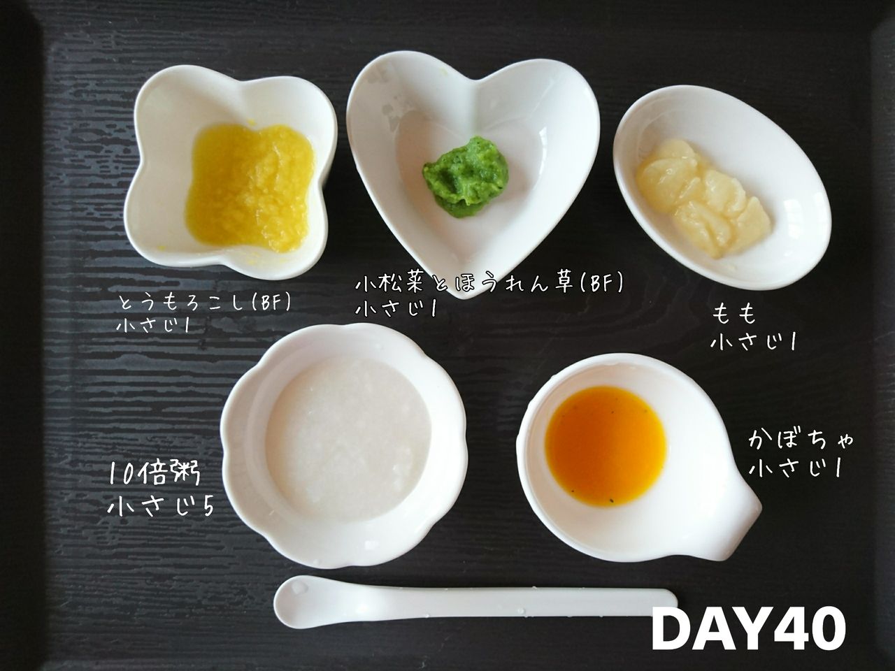 離乳食記録 40日目 ノンタンとbabyのてくてく成長日記 離乳食記録 40日目 ノンタンとbabyのてくてく成長日記